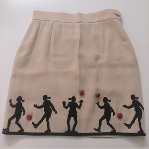 Iconic 90’s Moschino Cheap & Chic cream skirt.